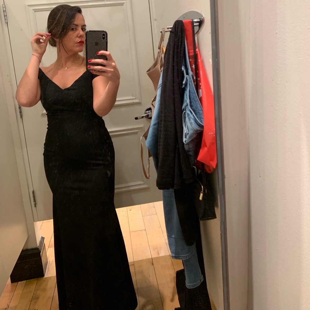 Black evening gown